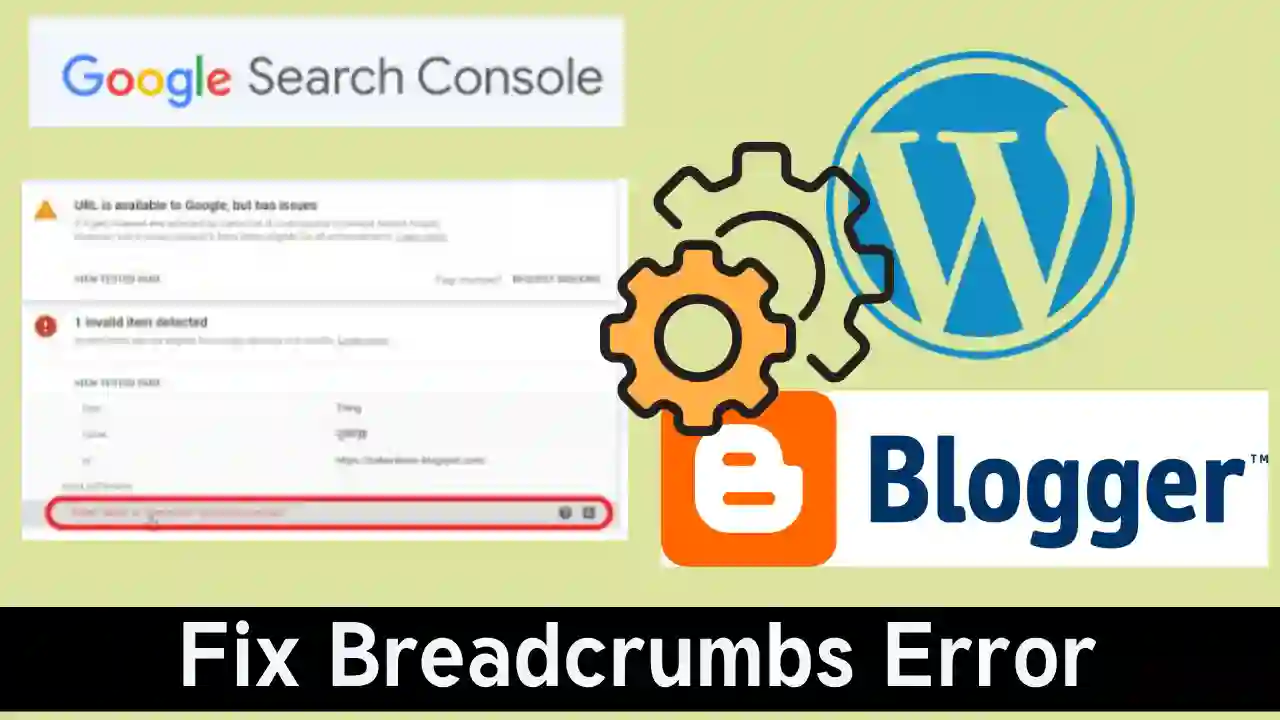 how to fix breadcrumbs error in wordpress