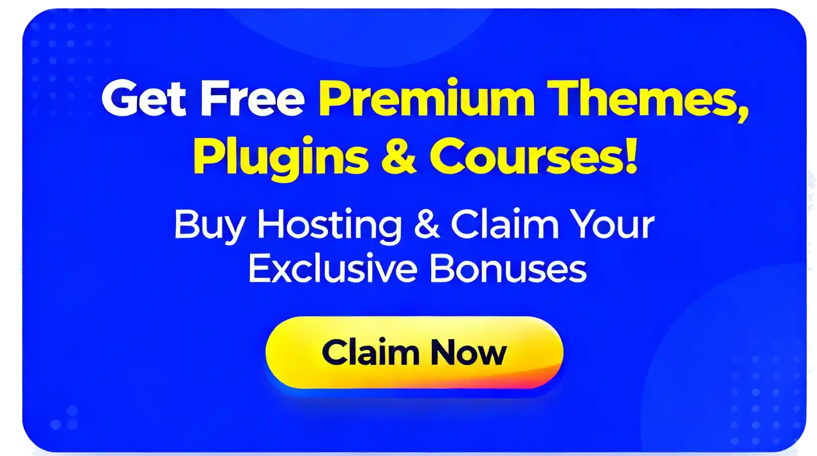Get Hosting + Free SEO & Business Bonus Pack Worth ₹50,000